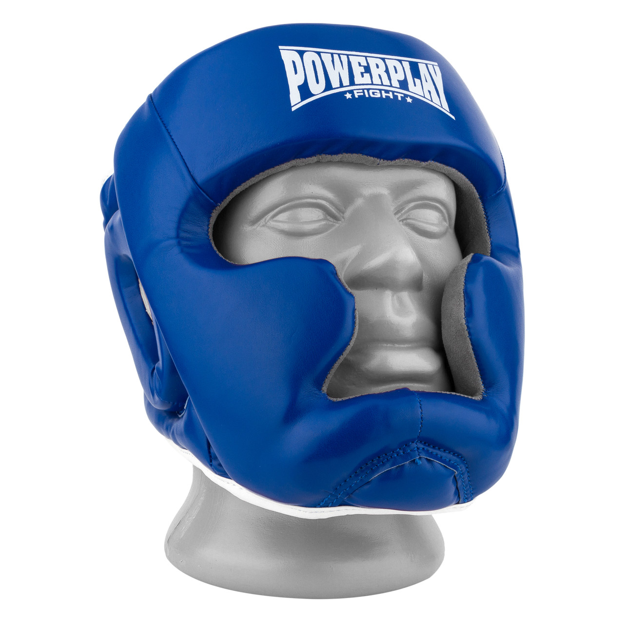 Боксерський шолом тренувальний PowerPlay 3068 M Синьо-білий (PP_3068_M_Blue/White)