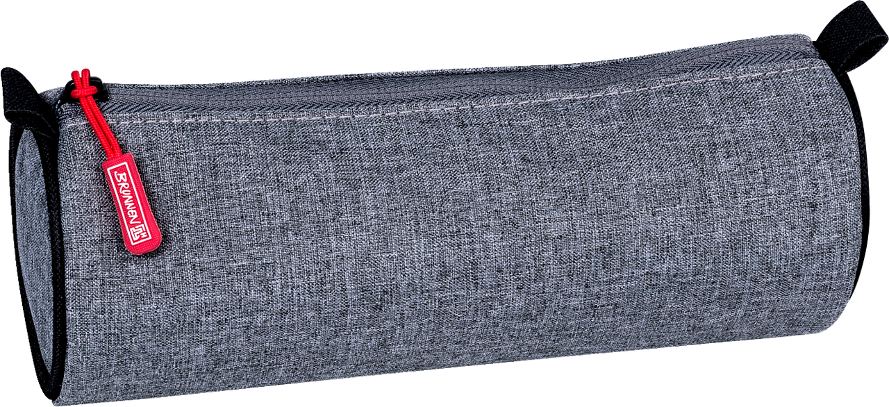 Пенал Brunnen stone циліндр 22 х 8 см Сірий з чорною облямівкою (104911503)
