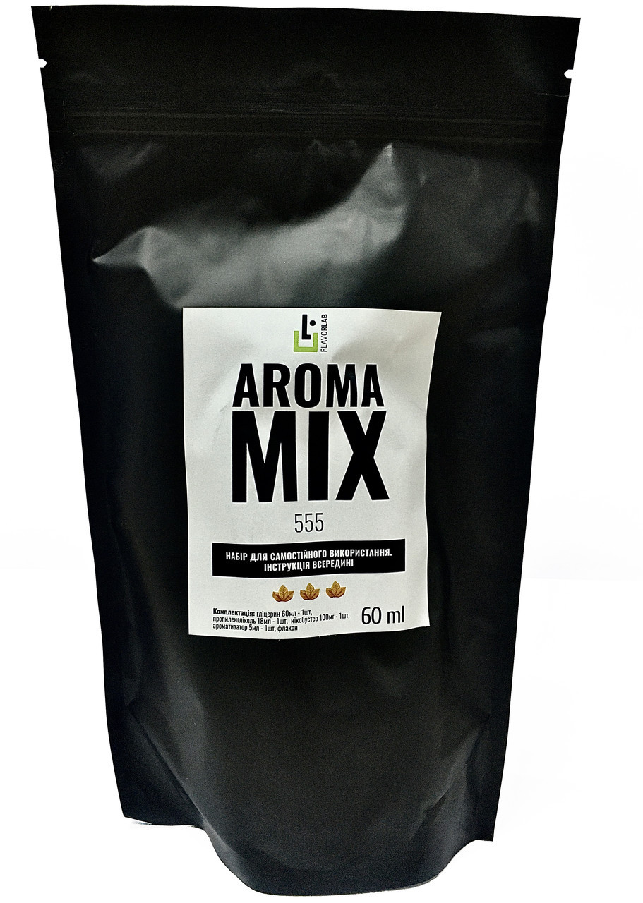 Набір для самозамішування на органічному нікотині Aroma Mix 60 мл 555 0-6 мг (zh4529-hbr)