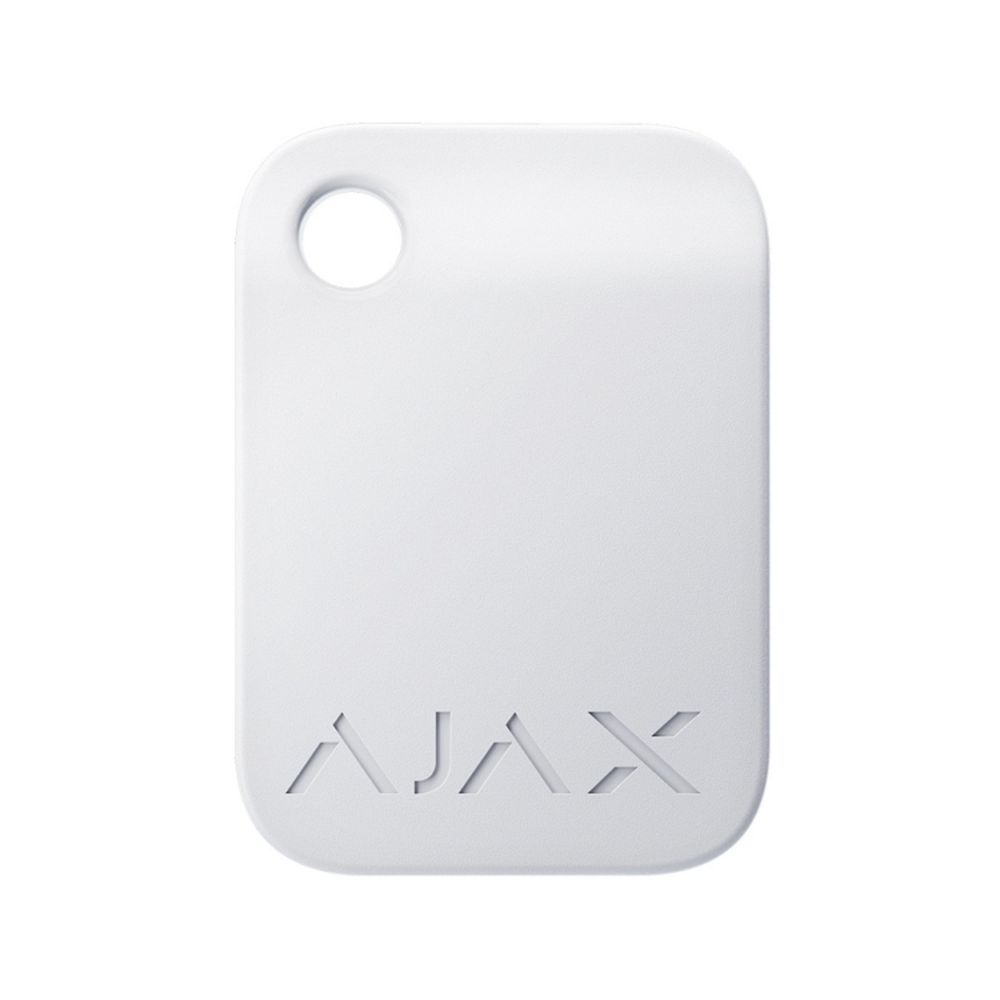 Защищенный бесконтактный брелок Ajax Tag white  для клавиатуры KeyPad Plus