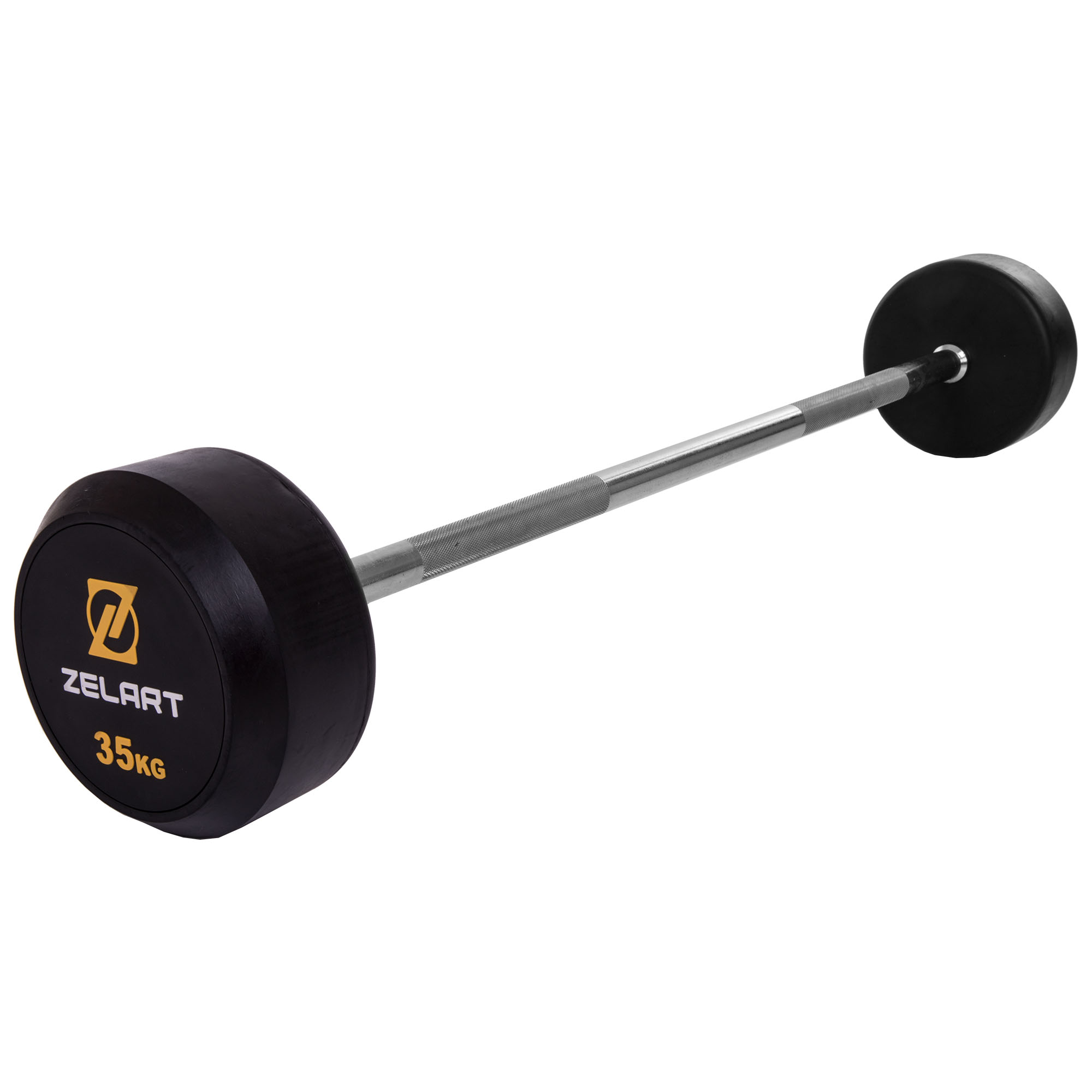 Штанга фіксована пряма гумова Zelart Rubber Coated Barbell TA-2685-35 35кг