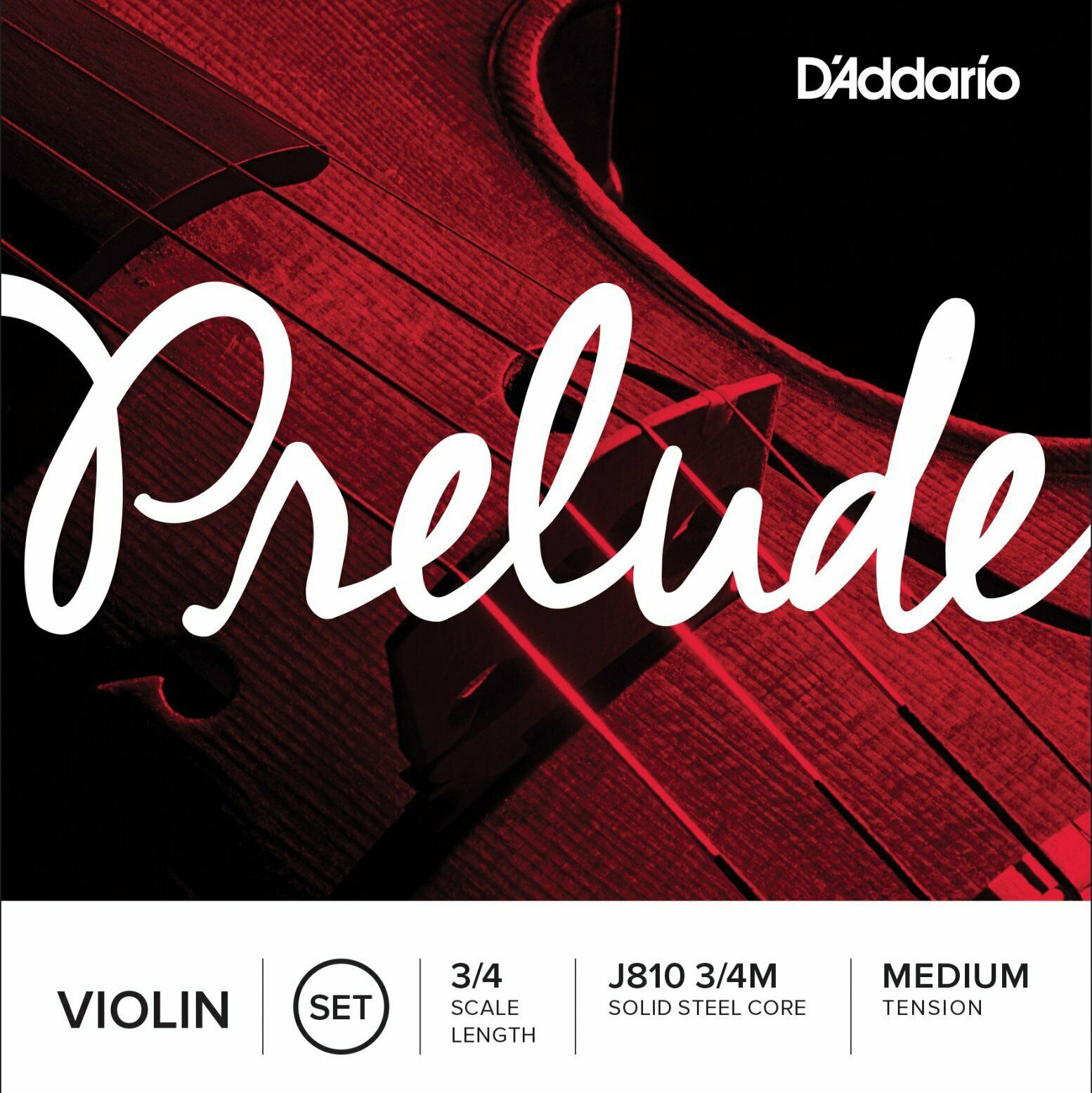 Струны для скрипки D'Addario J810 3/4M Prelude Violin Strings Medium Tension