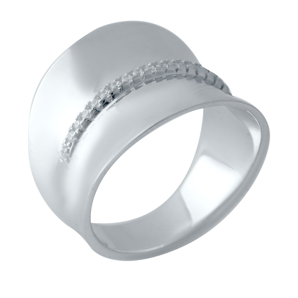 Серебряное кольцо SilverBreeze с фианитами 2031550 17 размер