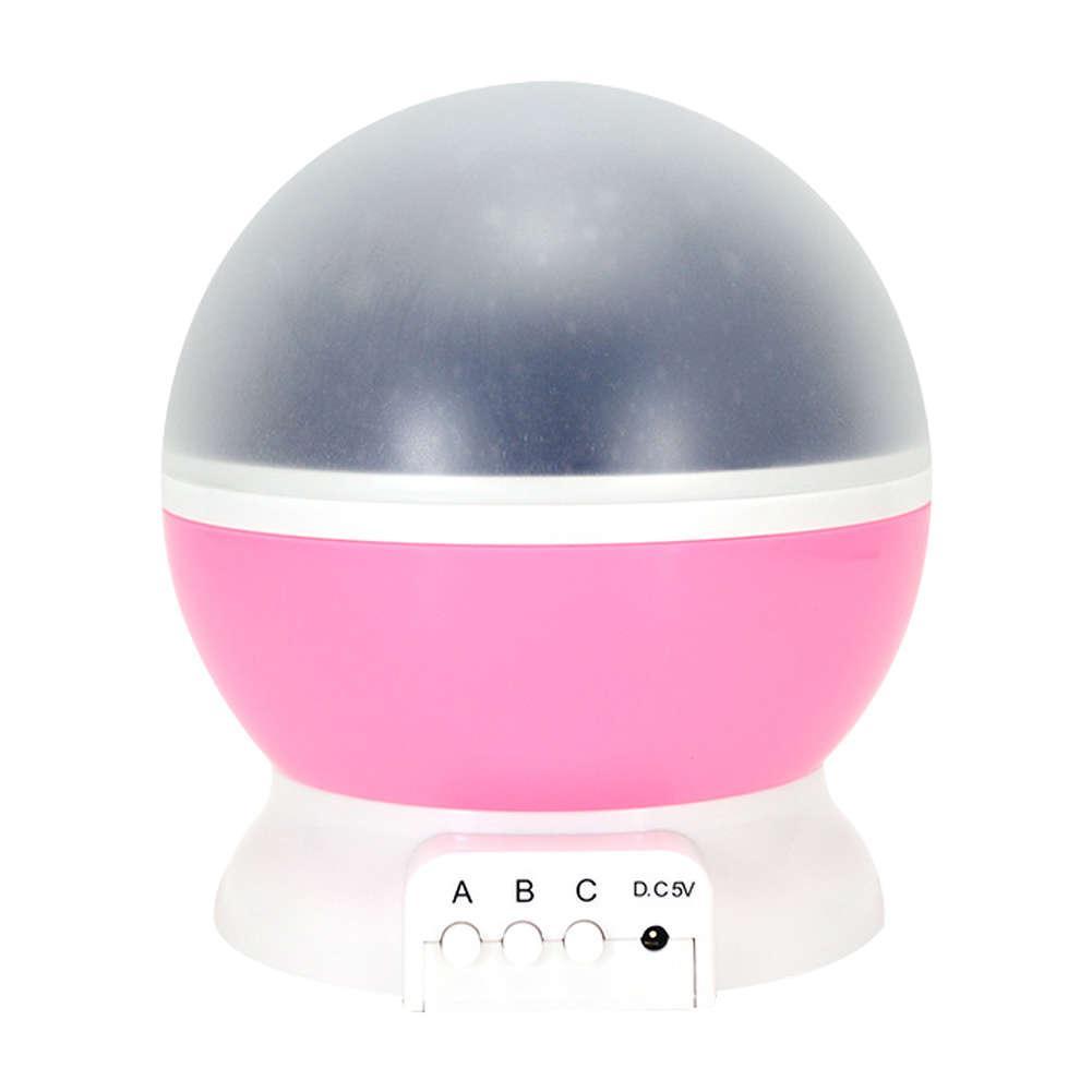 Дитячий нічник зіркового неба Star Master Dream Rotating Pink (hub_np2_1414_1)