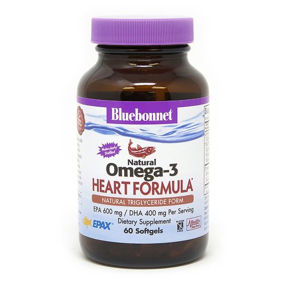 Омега 3 Bluebonnet Nutrition Natural Omega-3, Heart Formula 60 Softgels BLB0942