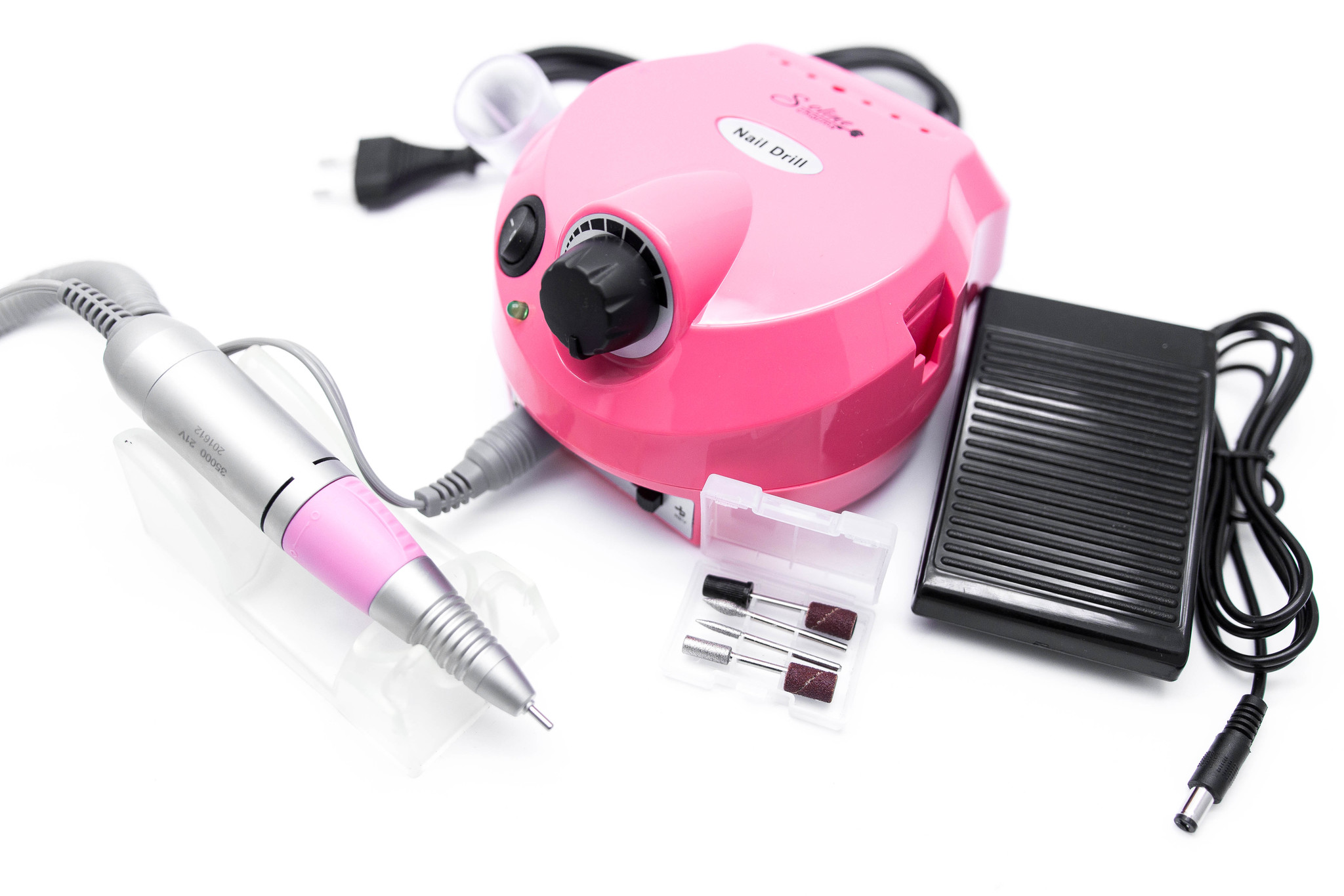 Фрезер для манікюру та педикюру Nail Drill DM 202-30W 35000 оборотів Рожевий