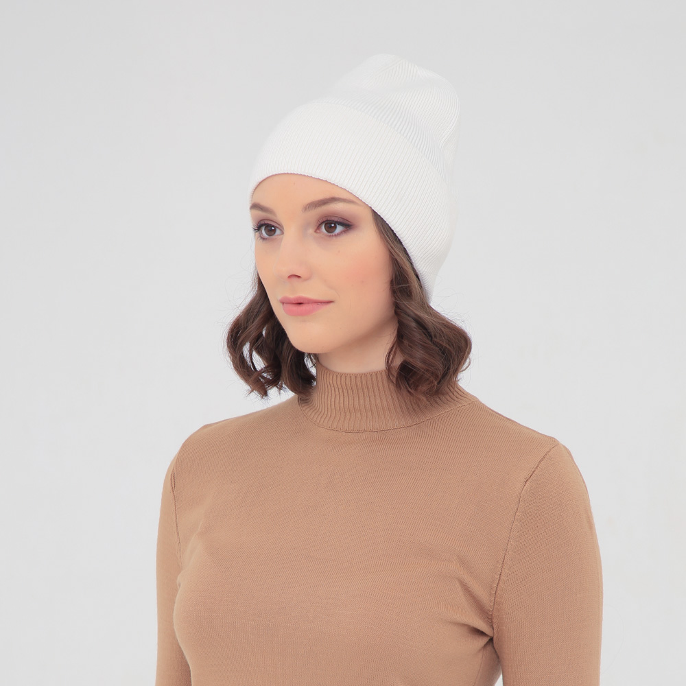 Шапка LuckyLOOK колпак 644-756М One size Белый