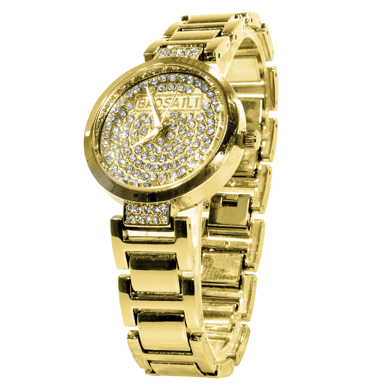 Наручные часы BAOSAILI KJ805 с камнями модный дизайн Баосаили для женщин и девушек Gold (3081-8928)