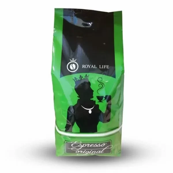 Кава в зернах Royal-Life купаж Espresso Original 90% арабіка 10% робуста 1 кг