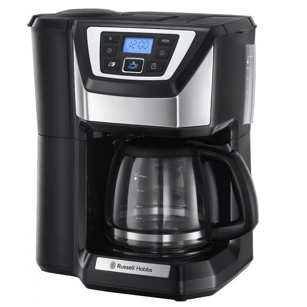 Крапельна кавоварка Russell Hobbs Chester Grind Brew Digital 22000-56 Чорний із сріблястим (F00103874)