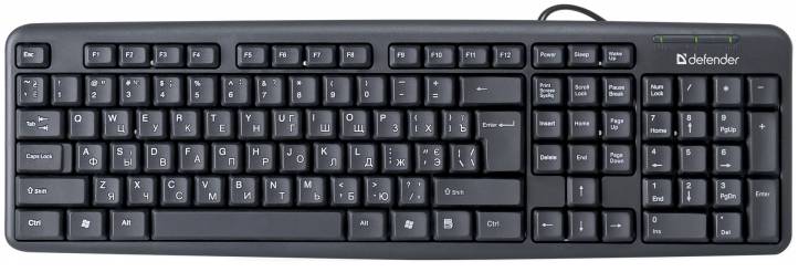 Клавиатура Defender Element HB-520 USB UKR Black (45529) (6313855)