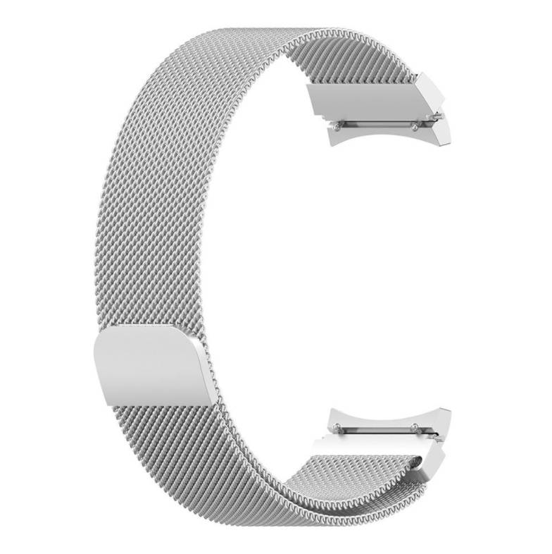 Ремінець зі спеціальним конектором BeWatch Samsung Galaxy Watch 4 Milanese loop Серебристий (1010206)