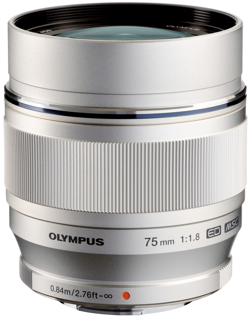 Об'єктив Olympus ET-M7518 75 мм 1:1.8 Silver (5971257)