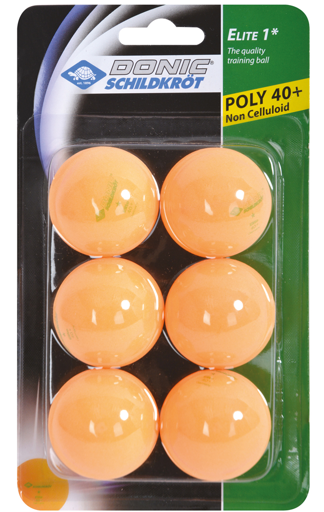 Мячики Donic Elite 1 40+ Orange 6pcs (7494)