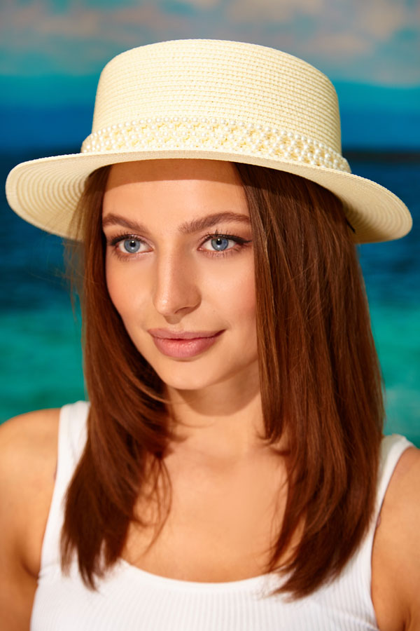 Шляпа женская Braxton Жемчужина 57986 56-58 Молочный (1730-25645009)