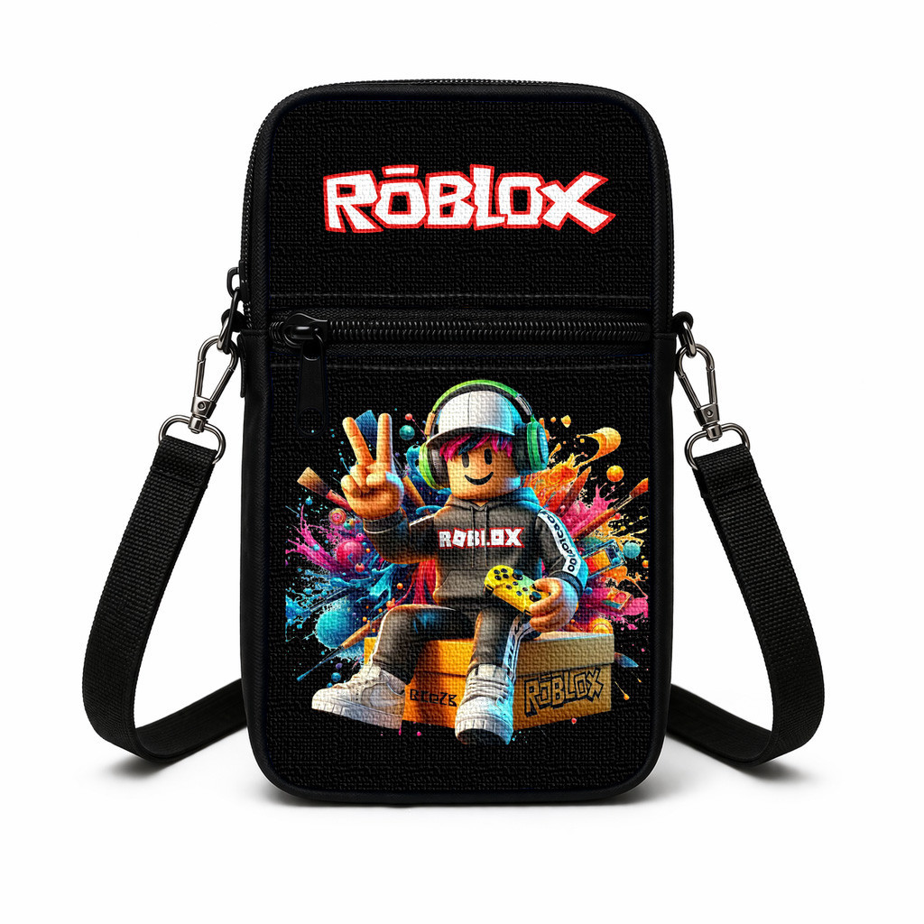 Дитяча сумка через плече з принтом Roblox 19×10×5 см, різнокольорова