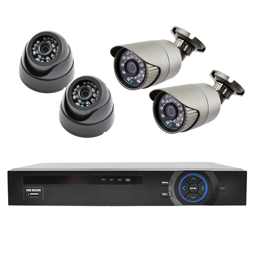 Комплект для видеонаблюдения KN007904DP Серый (30-SAN255)