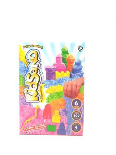 Кинетический песок Danko Toys KidSand с формочками, 600 г (рус) KS-04-04