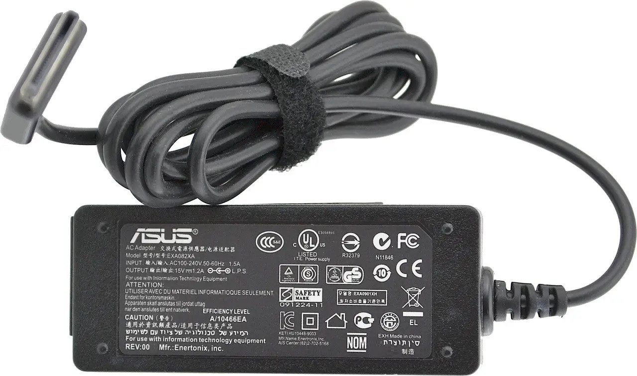 Блок живлення RIAS для ноутбуків Asus 15 V 1.2 A 18 W TF101 40 Pin з кабелем живлення (3_02073)