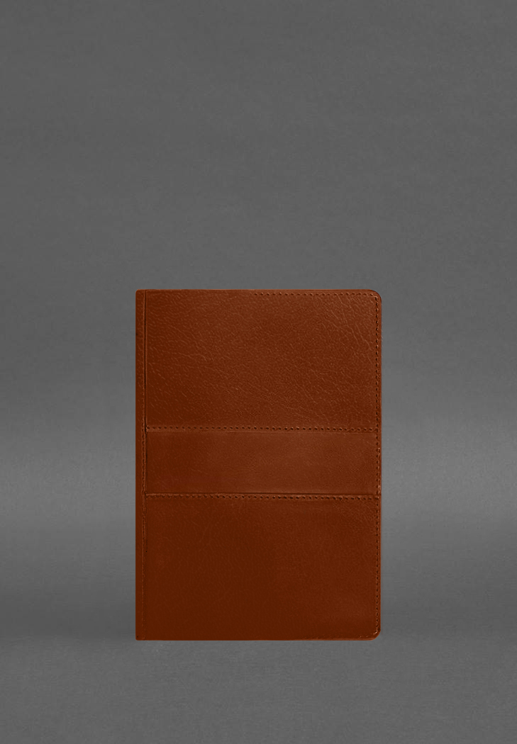 Кожаный блокнот А5 (софт-бук) 9.3 светло-коричневый Краст BlankNote