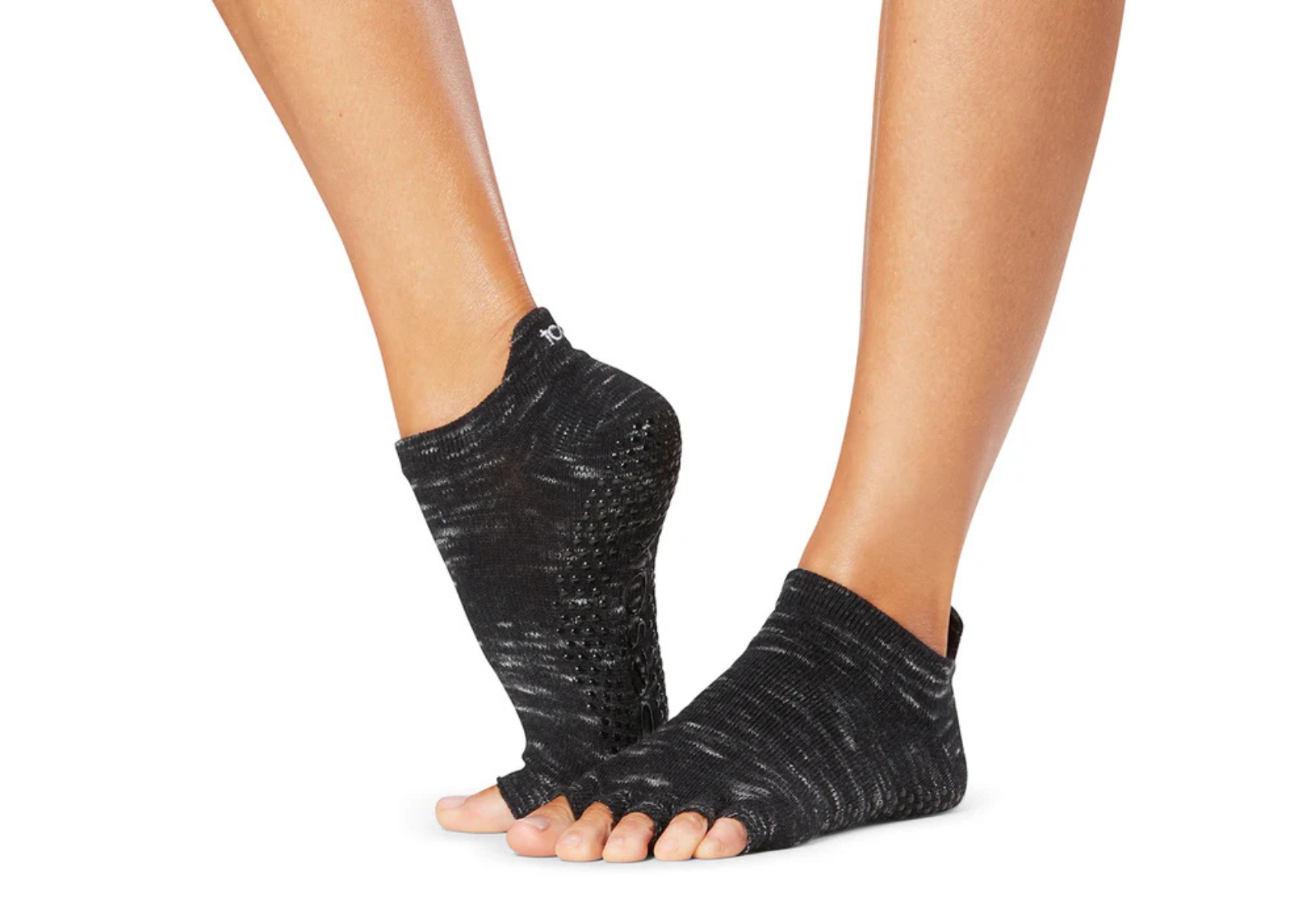 Носки для йоги ToeSox Half Toe Low Rise Grip Dye M 39-42.5 Black Space