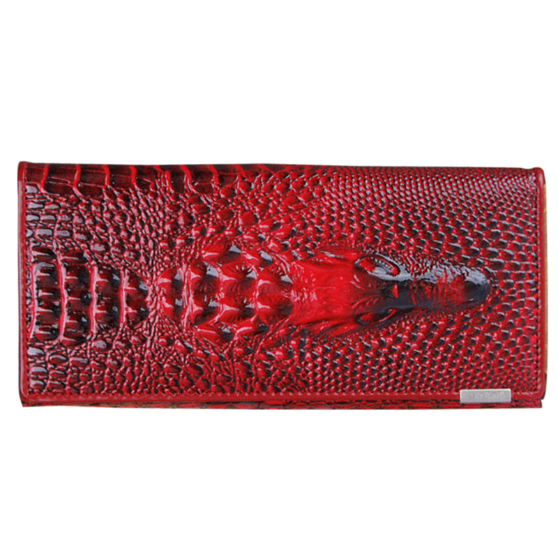 Жіночий гаманець Banyanu Crocodile edition Dark Red