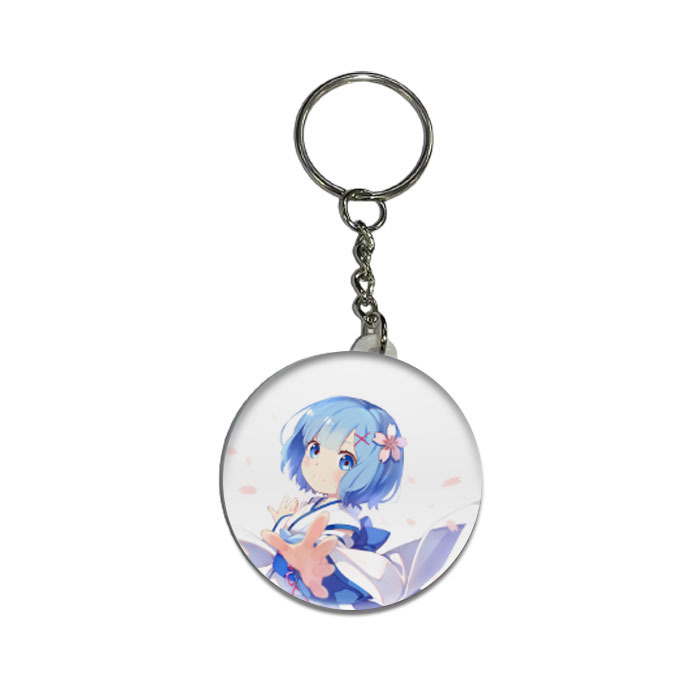 Брелок Bioworld Рем (Re:Zero) 4,4 см — аніме-брелок для ключів, рюкзака чи сумки