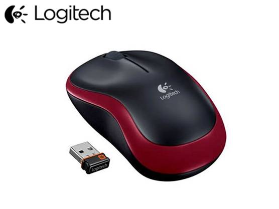Мышь беспроводная Logitech M185 (910-002240) Red USB