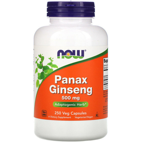 Комплекс для профилактики нервной системы NOW Foods Panax Ginseng 500 mg 250 Veg Caps