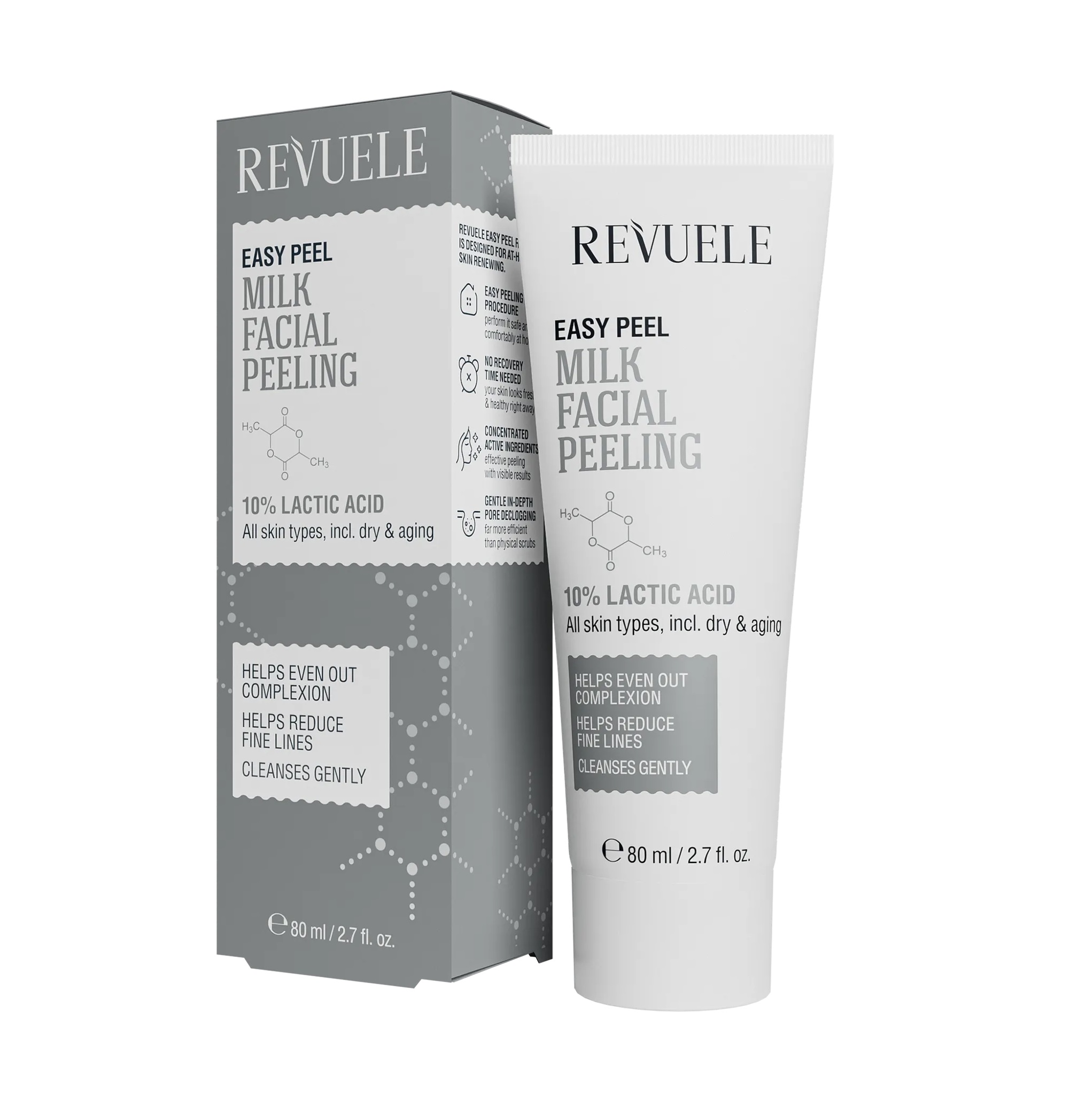 Молочний пілінг для обличчя Easy Peel REVUELE 80 мл (5060565107472)