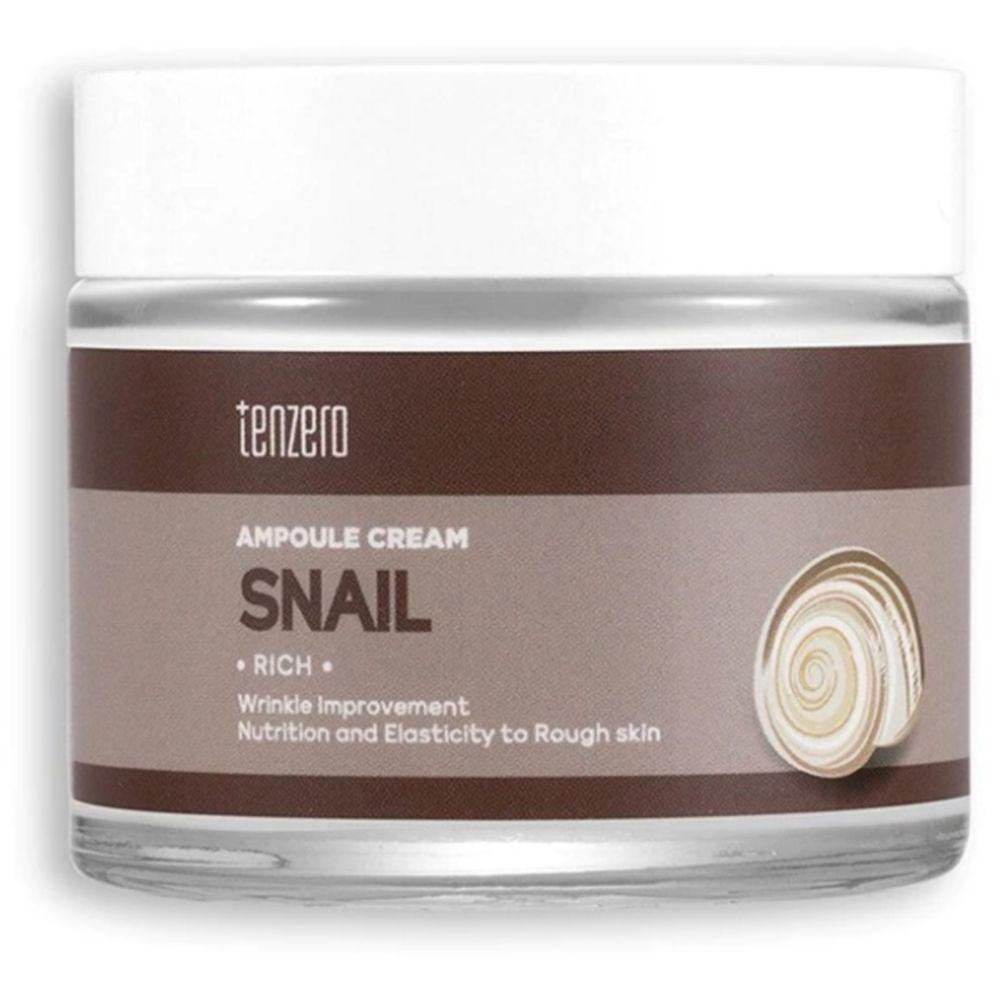 Крем для обличчя з муцином равлика Tenzero Rich Snail Ampoule Cream 70 г (8809628882782)