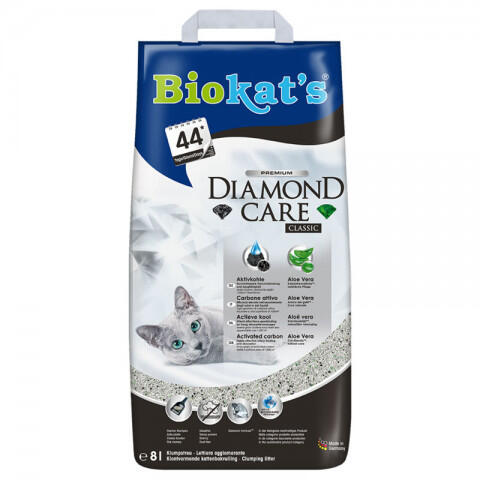 Наполнитель бентонитовый Biokats Diamond Classic 8 литров