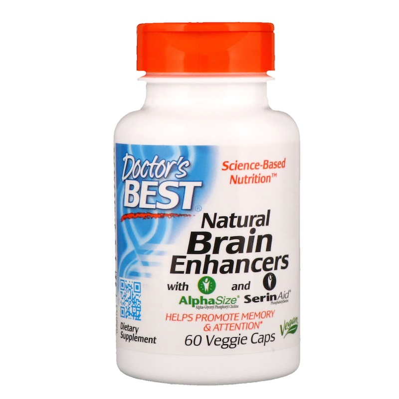 Витамины для мозга с GPC и PS, Doctor's Best, Brain Enhancers, 60 капсул (3270)
