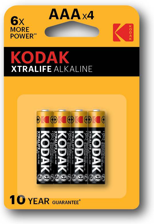 Батарейка Kodak XtraLife LR03 1x4 шт. блистер (30044)