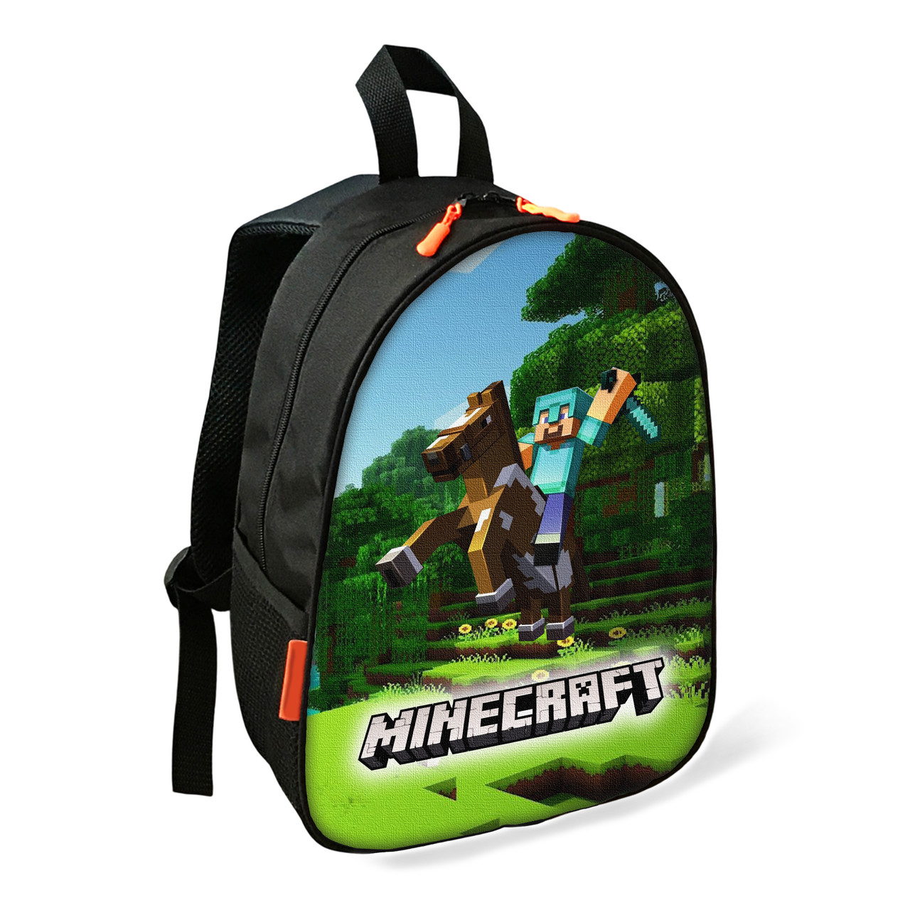 Дитячий шкільний рюкзак Minecraft Стів 34×27×13 см, водонепроникний