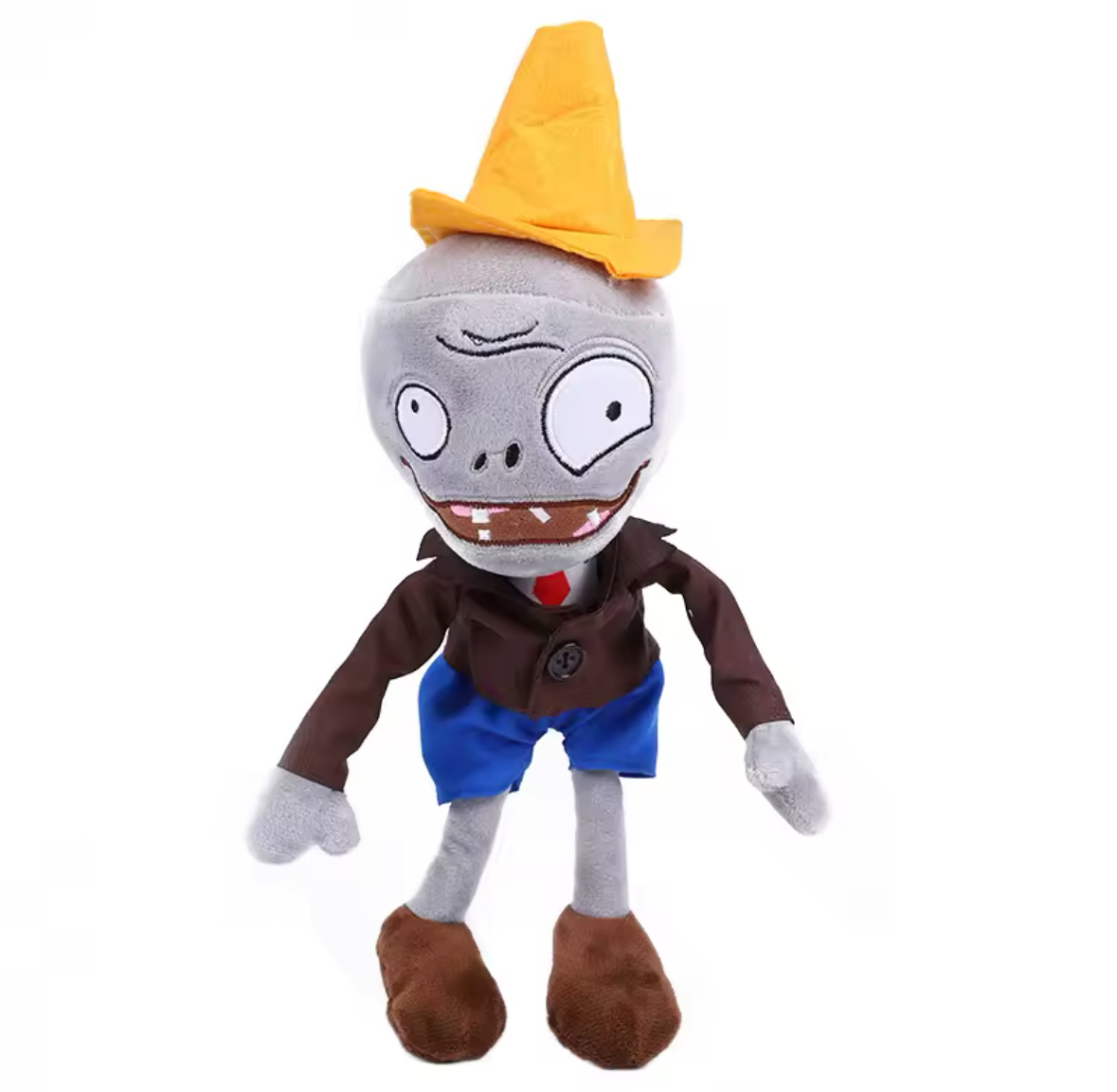 Мягкая игрушка Plants vs Zombies зомби с конусом 30 см Разноцветный (950)