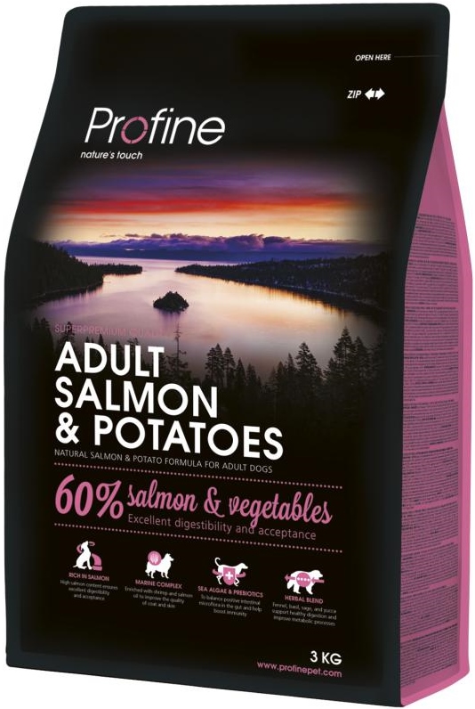 Сухой корм Profine Adult Salmon  Potato 3 kg (для взрослых собак)