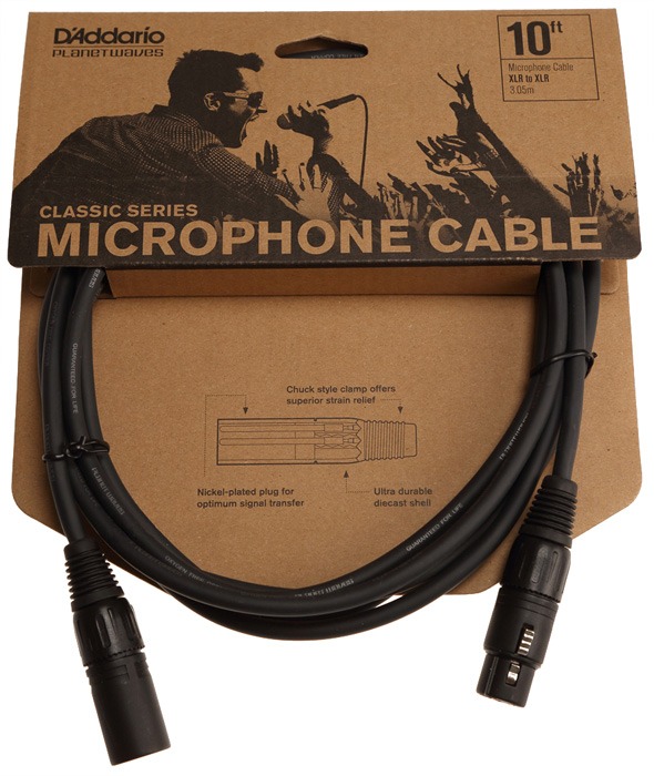 Мікрофонний кабель D'Addario PW-CMIC-10 Classic Series Microphone Cable 3.0m (10ft)