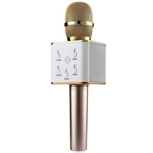 Беспроводной микрофон BTB караоке bluetooth Q7 Gold (53590)
