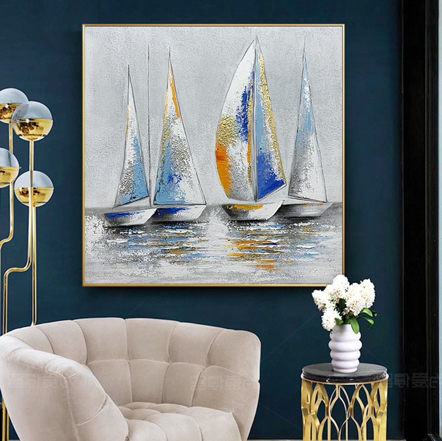 Картина морський пейзаж ArtSale more0032 70 х 70 см