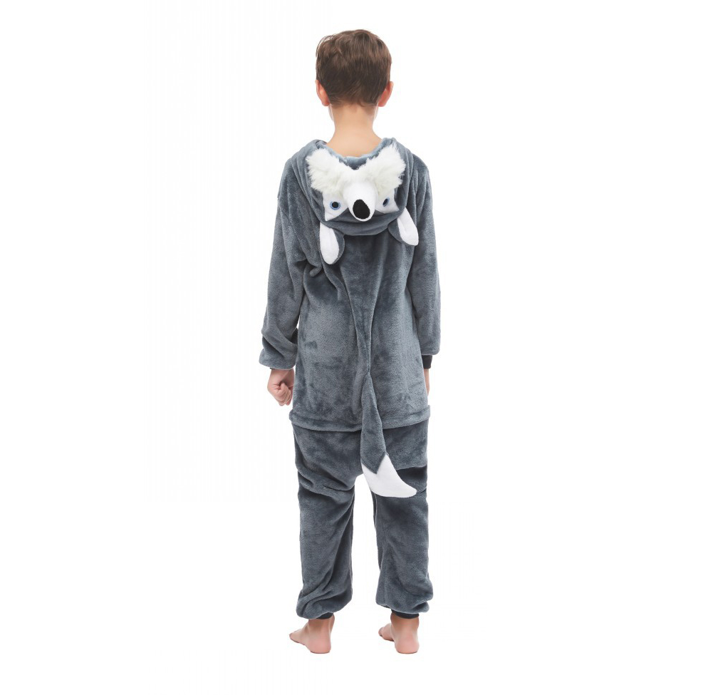 Пижама Кигуруми детская BearWear Волк New M 115 - 125 см Серый (K0W1-0137-M)