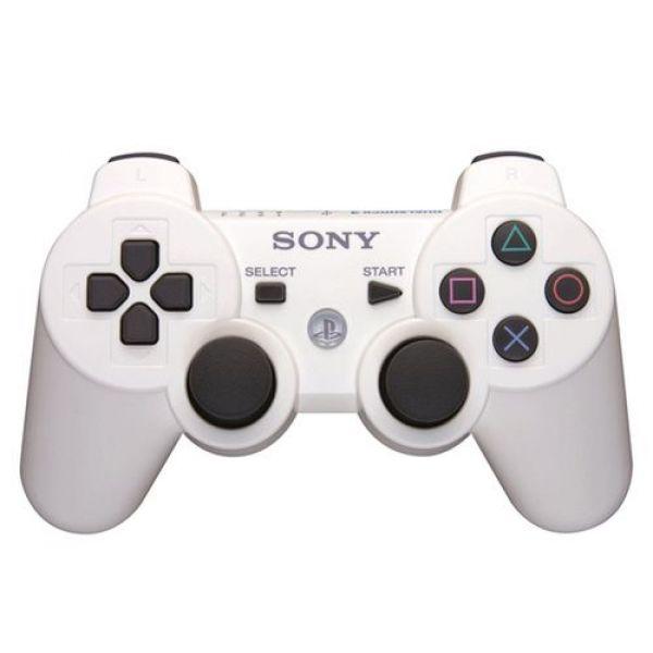 Бездротовий ігровий джойстик Dualshock 3 для PS3 Wireless Controller White