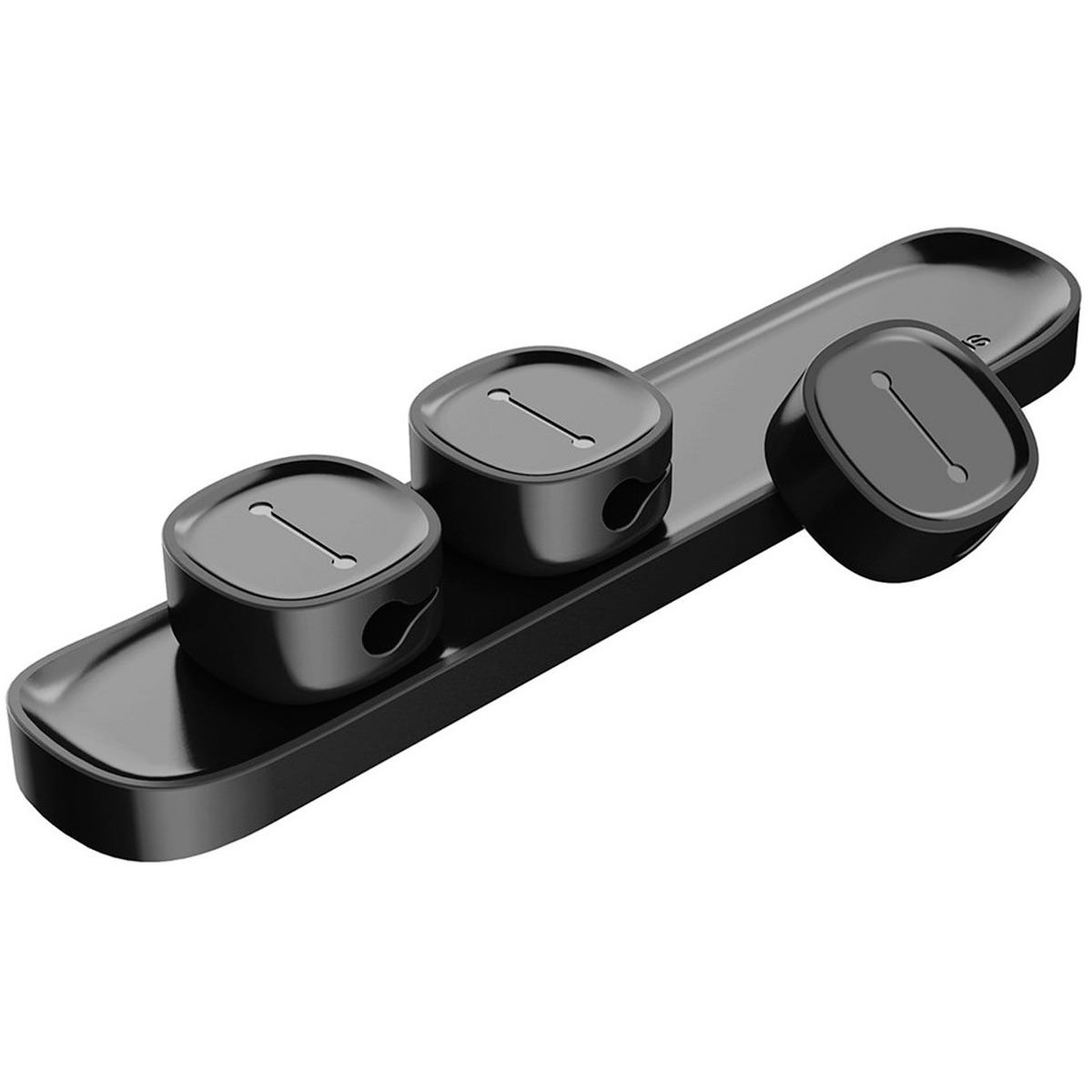 Магнітний органайзер для проводів Baseus Peas Cable Clip ACWDJ-01 (Чорний)