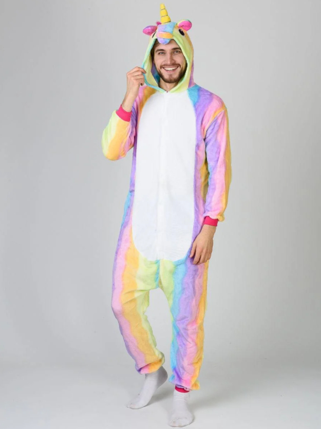 Пижама кигуруми Jamboo Радужный единорог L Разноцветный (J400880)