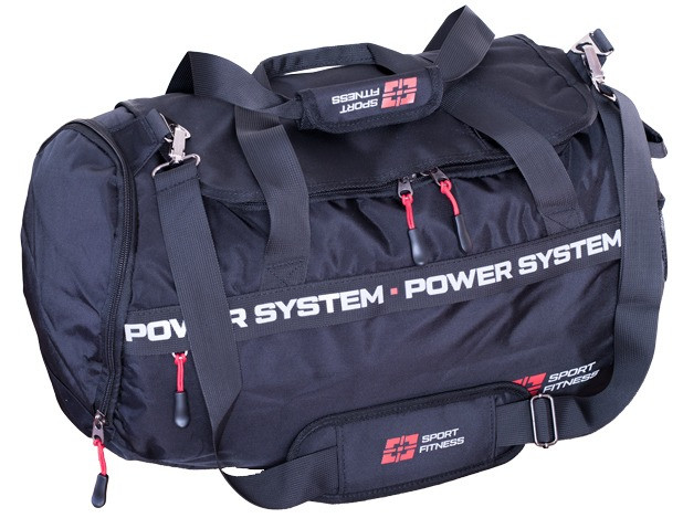 Сумка спортивна Power System PS-7012 Gym Bag-Dynamic 38 л Black/Red