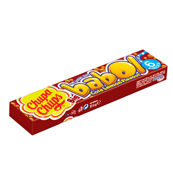 Жевательная резинка Chupa Chups Big Babol Cola-lemon Кола-лимон 27,6 г (17167)