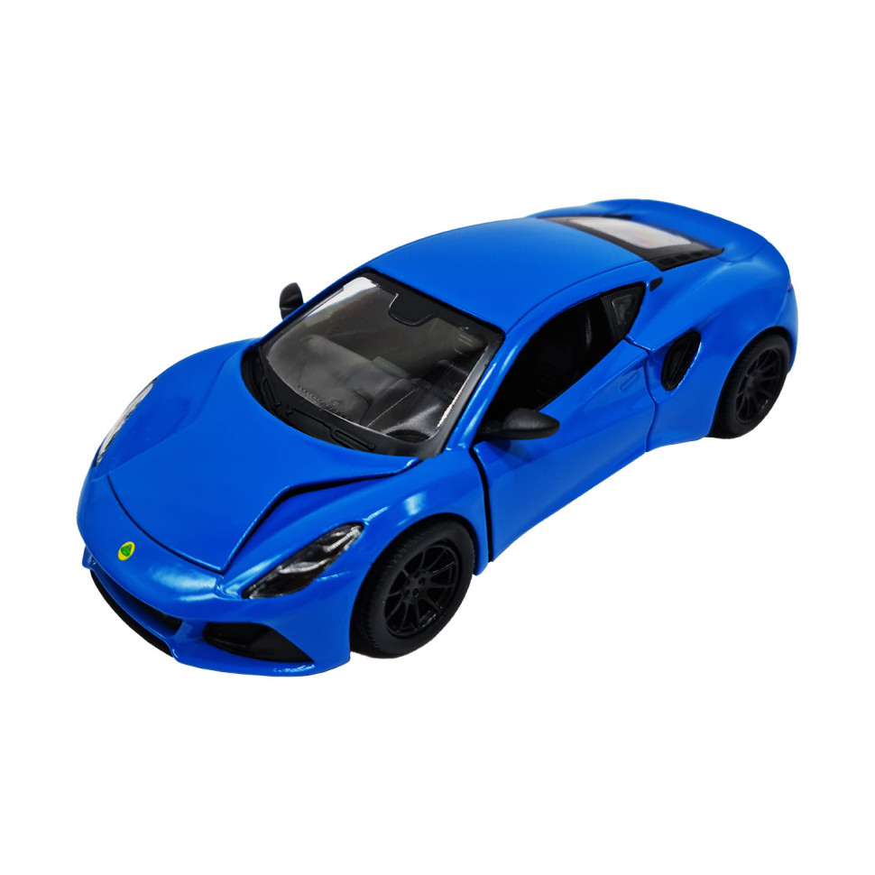 Инерционная машинка Lotus Emira Kinsmart KT5441W металлическая 13 см Синий
