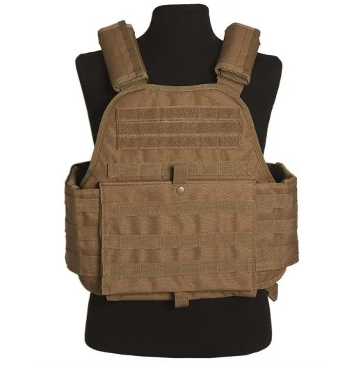 Жилет-плитоноска тактический Mil-Tec Plate Carrier Универсальный Койот 13463105