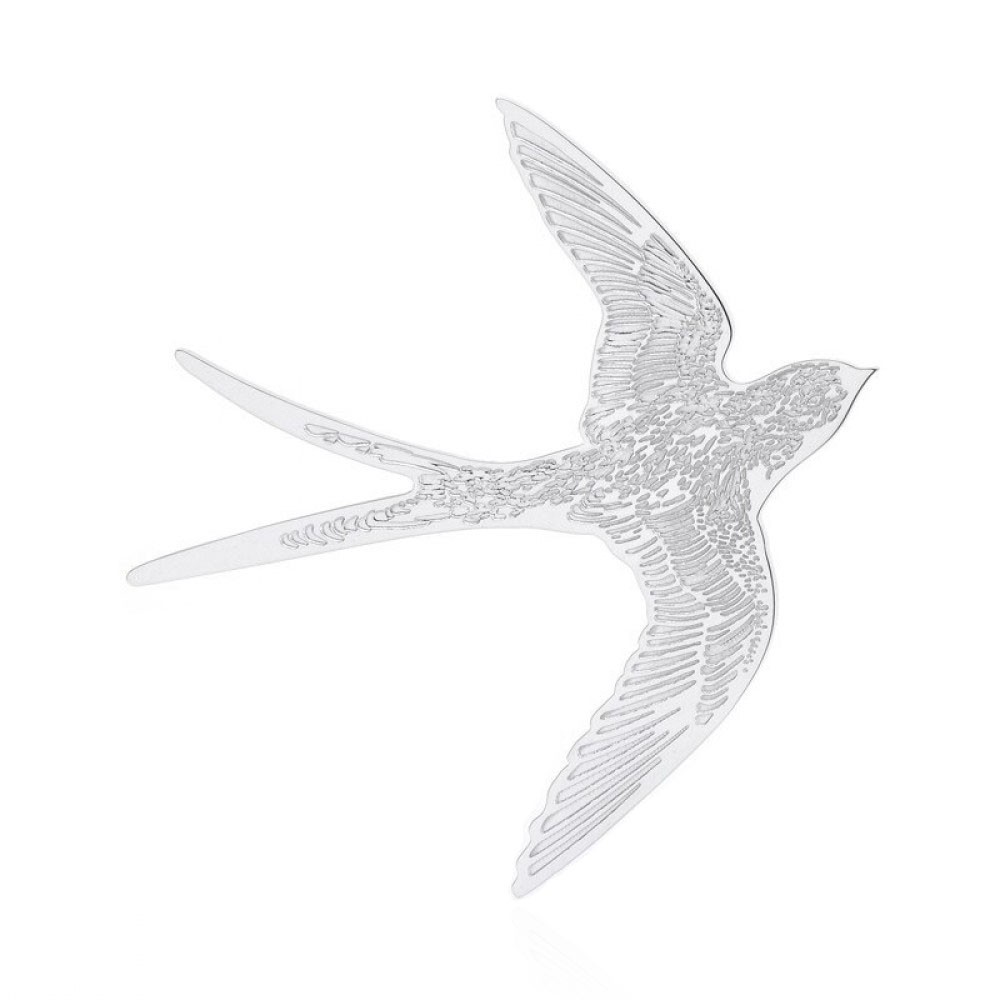 Брошь BROCHE Ласточка серебристая BRBF112550