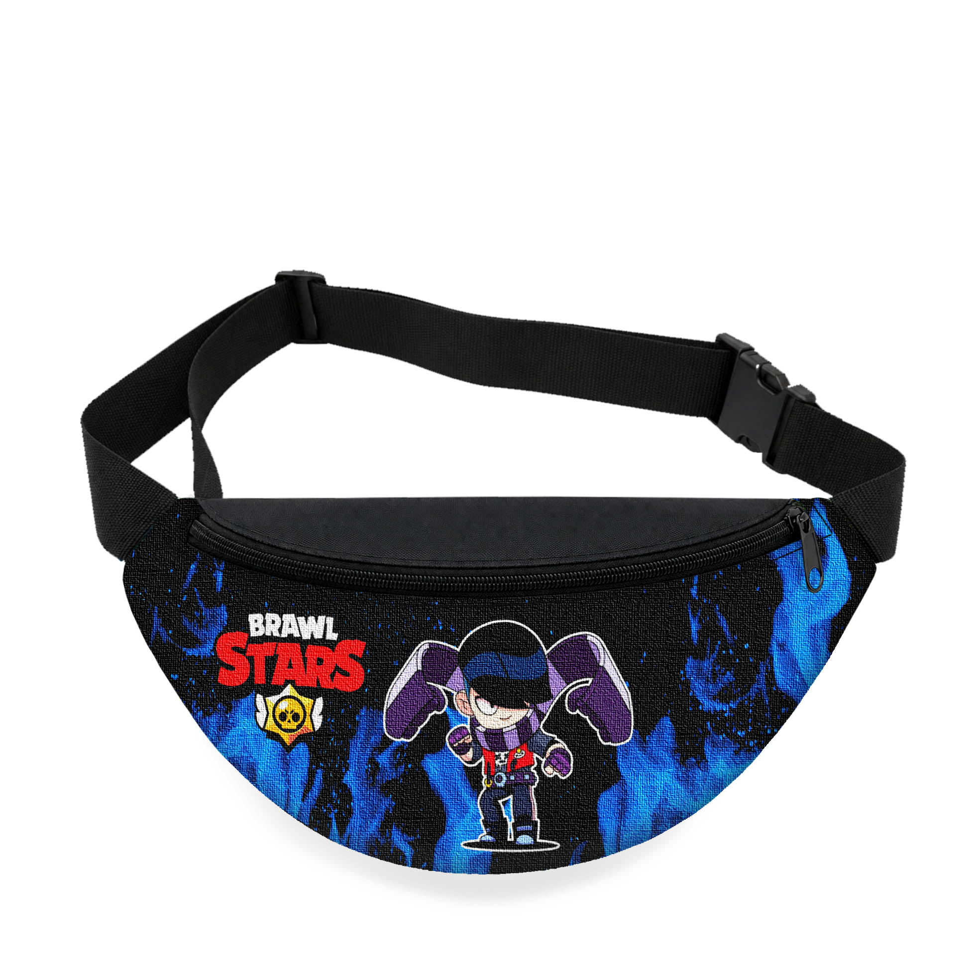 Дитяча сумка-бананка Brawl Stars 32x15x7.5 см, чорна — арт. 2519459611